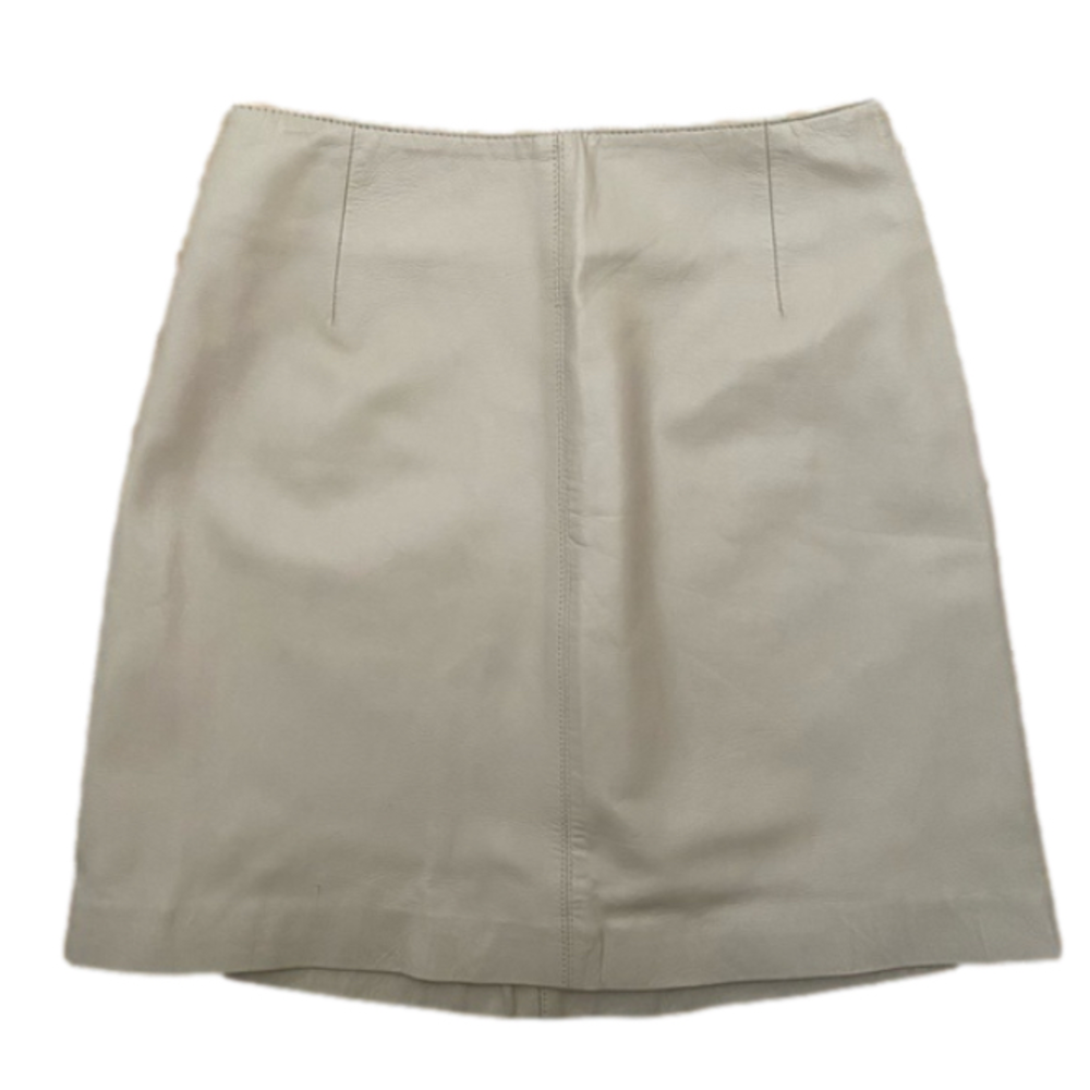 Hugo Buscati Cream Mini Skirt
